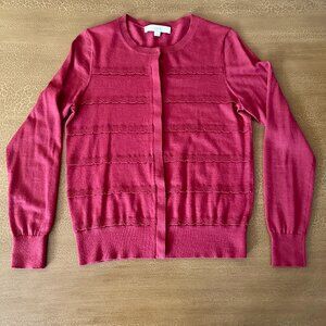 Loft Cardigan Button Up Sweater - Size Medium - Wool Blend